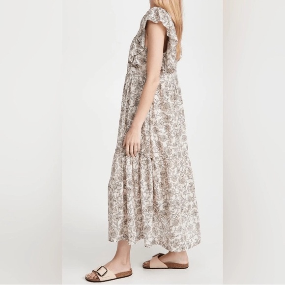 Free People Bonita Printed Midi Dress Tea Combo XS - Picture 2 of 16